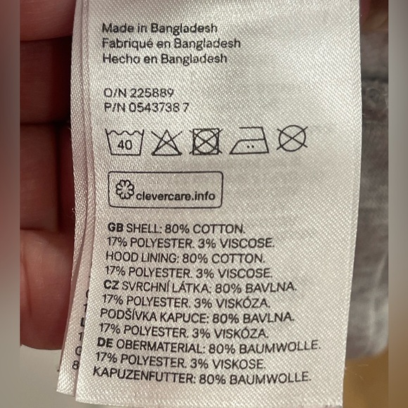 Sweatshirt Dress Long Sleeve Dress for Women Light Gray size S - Picture 5 of 5